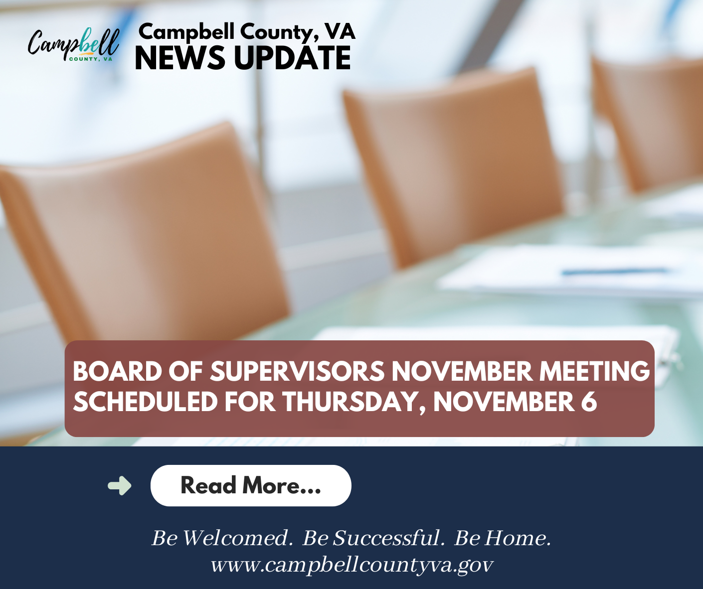 Picture of Board Room with Board Chairs and Microphones