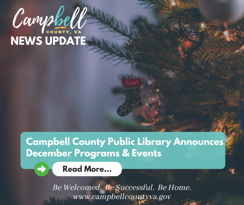 CCPLS Announces December Programs & Events