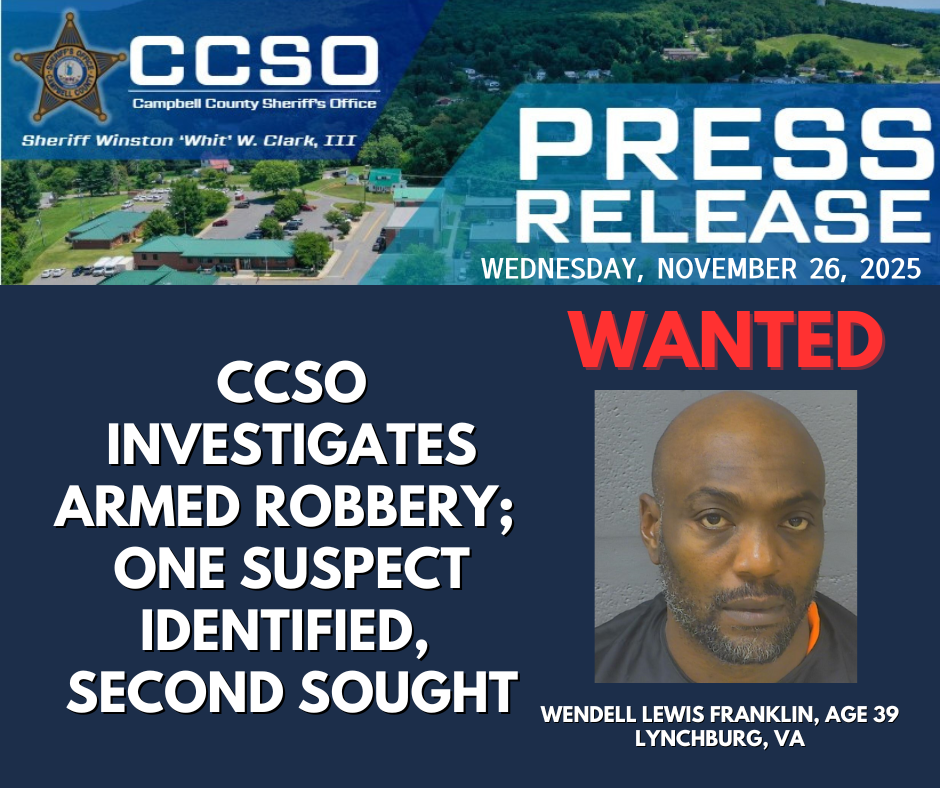 CCSO Press Release Suspect Wanted